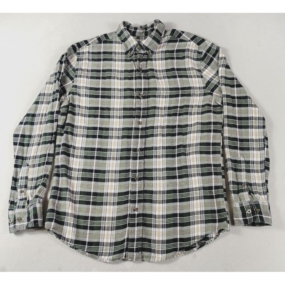 Saddlebred Shirt Mens Medium Multicolored Plaid Long Sleeve‎ Flannel Cabincore